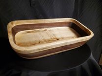 ***Sold*** Maple Walnut Carved Bowl 2 small