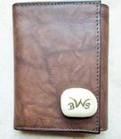 Leather Wallet, Personalized 1 small