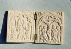 Jesus Christ And Virgin Mary Diptych, Medieval Style 2 small