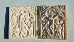 Jesus Christ And Virgin Mary Diptych, Medieval Style 3 small