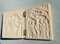 Jesus Christ And Virgin Mary Diptych, Medieval Style 6 small