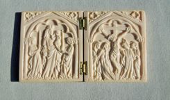 Jesus Christ And Virgin Mary Diptych, Medieval Style 8 small