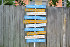 Wood Arrow Location Sign, Unique Custom Family Gift, Rustic Beach House Decor 2 small