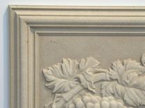 Relief Carved Grape Limestone Backsplash Tile Insert 6 small