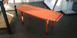 Antikea Danish Modern Coffee And End Table Set In Jatoba And Purpleheart 5 small