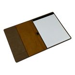 Custom Engraved Dark Brown Leather Portfolio 4 small