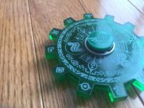 Legend Of Zelda Gate Of Time Green Translucent Acrylic Laser Cut Fidget Spinner For Kids Or Adults 4 small