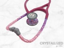 Ombre Crystallized Littmann Cardiology Iv Stethoscope Medical Bling European Crystals Bedazzled 1 small