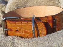 Extra Large Dog Collar With Wilderness Scene, Personized 4 small