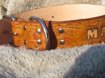 Extra Large Dog Collar With Wilderness Scene, Personized 5 small