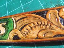 Hand Carved Dog Collar, Personalized 5 small