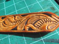 Hand Carved Dog Collar, Personalized 6 small