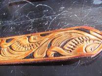 Hand Carved Dog Collar, Personalized 7 small