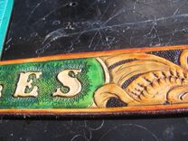 Hand Carved Dog Collar, Personalized 8 small