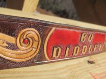 Personalized Hand Carved Leather Dog Collar 6 small