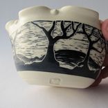 Handmade Ceramic Ruffled Edge Tree Bowl 3 small