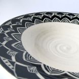Handmade Stoneware Bowl With Flower Petal Pattern 1 small