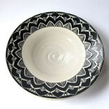 Handmade Stoneware Bowl With Flower Petal Pattern 2 small