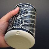 Large Handmade Stoneware Vase With Zen Doodle Carved Pattern 1 small