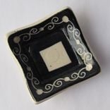 Handmade Stoneware Trinket Dish With Carved Pattern 2 small