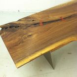 Walnut Slab Table/Bench 2 small