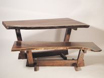 Nakashima Style Live Edge Dining Table 3 small