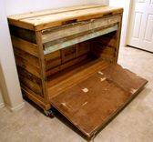 Reclaimed Wheeled Bar Cabinet 5 small