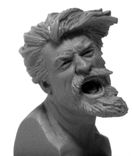 Miniature Action Figure Head Sculpts 1 small