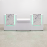Custom Modern Ada Compliant Reception Desk - Chicago Double Counter Desk 4 small