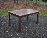 Solid Walnut Dining Set 3 small