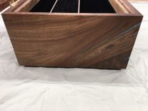 Walnut Jewelry Box Live Edge Juniper With Turquoise Inlay 6 small