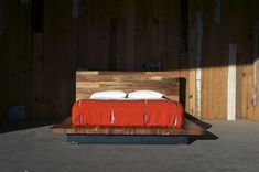 Custom Reclaimed Wood Platform Bed 2 small