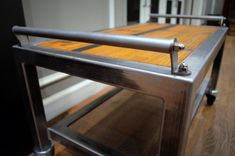 Modern Industrial Coffee Table With Handles 2 small