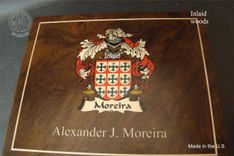 Inlaid Family Crest Custom Humidor With Free Shipping. H 2 small