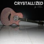 Custom Crystallized Guitar Bling Bedazzled Instrument Acoustic Or Electric Genuine European Crystals 3 small