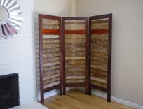 Rustic Room Divider Made From Reclaimed Lumber 1 small