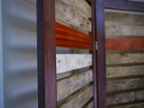 Rustic Room Divider Made From Reclaimed Lumber 2 small