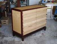 Dresser / Chest Of Drawers  With Exotic Wood 1 small