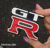 Crystallized Gt-R Nissan Skyline Car Emblem Genuine European Crystals Bedazzled 1 small