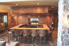 "Old" Hotel Bar Of Distressed Alder 1 small