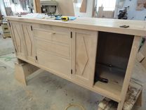 Quarter Sawn Oak Credenza With Lettering 3 small