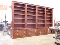Bookcase With Map Drawers 2 small