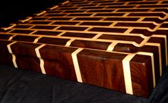 Black Walnut & Maple Brick Style Cutting Board 3 small