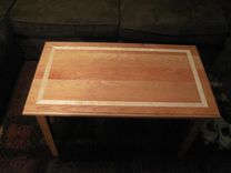 Cherry With Curly Maple Banding Coffee Table 1 small