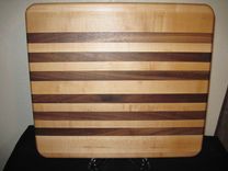 Maple & Black Walnut Face Grain Cutting Board 3 small