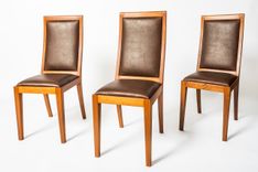 Mahogany + Cocobolo Dining Chairs 2 small