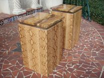 Pair Of Python Occasional Tables 1 small