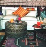 Exotic Hide Natural Python Ottoman 2 small