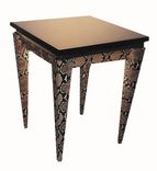 Natural Python End Table W/ Granite Top 1 small