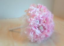 Hydrangea And Pink Buttons Bridal Bouquet 2 small
